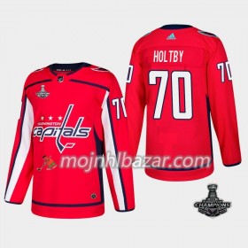 Dresovi Washington Capitals Braden Holtby 70 2018 Stanley Cup Champions Adidas Crvena Authentic - Muške